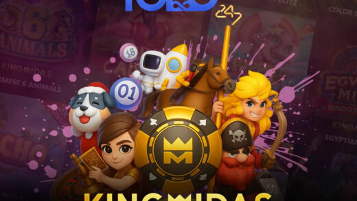 Yolo247.io homepage displaying the Kingmidas Games section on screen